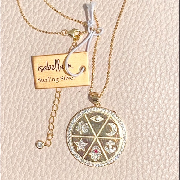 Isabella M Hamsa Necklace 